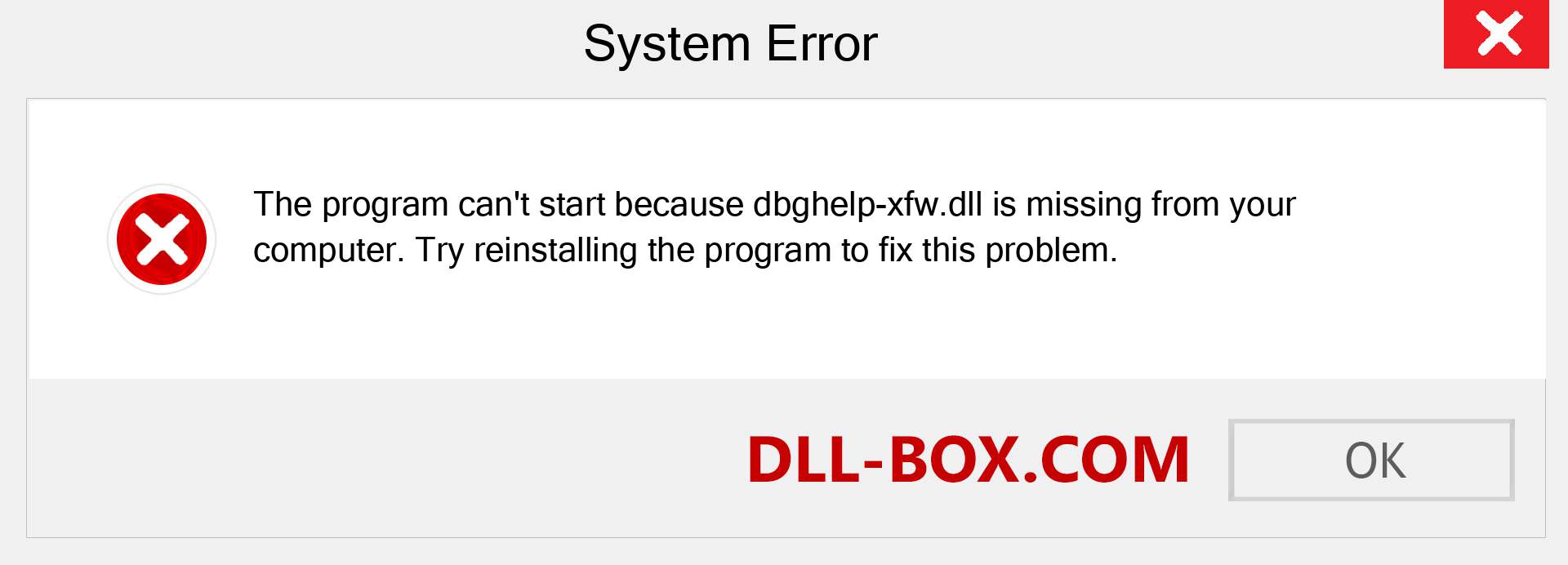  dbghelp-xfw.dll file is missing?. Download for Windows 7, 8, 10 - Fix  dbghelp-xfw dll Missing Error on Windows, photos, images